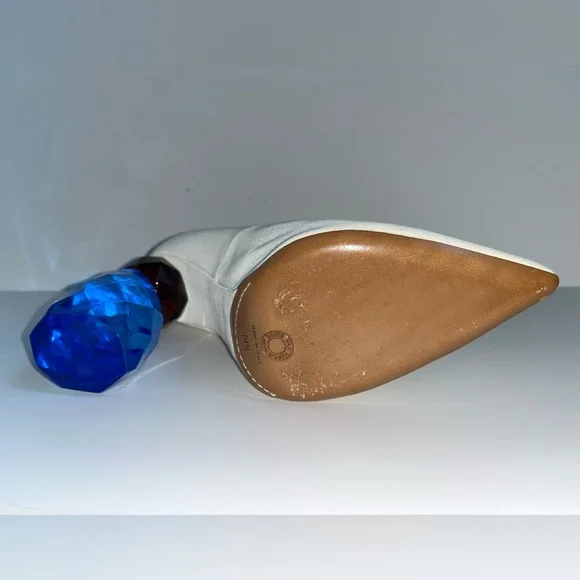 !!!SUPER RARE!!! Amazing Dries Van Noten pumps with blue acrylic heel sz9 - Picture 11 of 13